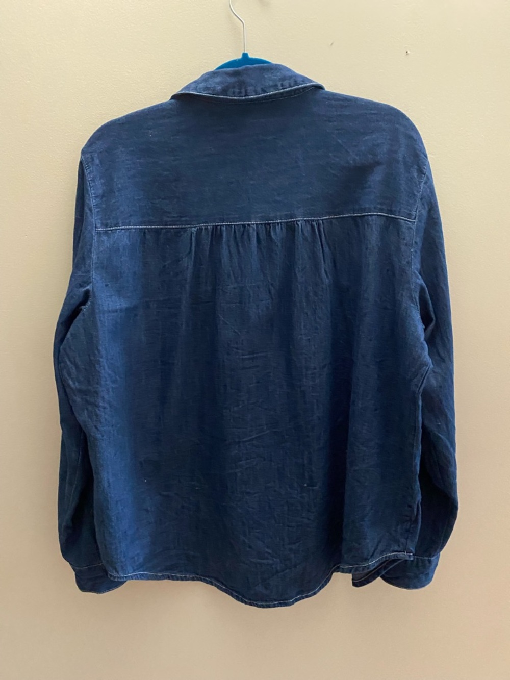 Pilcro Ski motif long sleeve denim button down - Picture 7 of 9